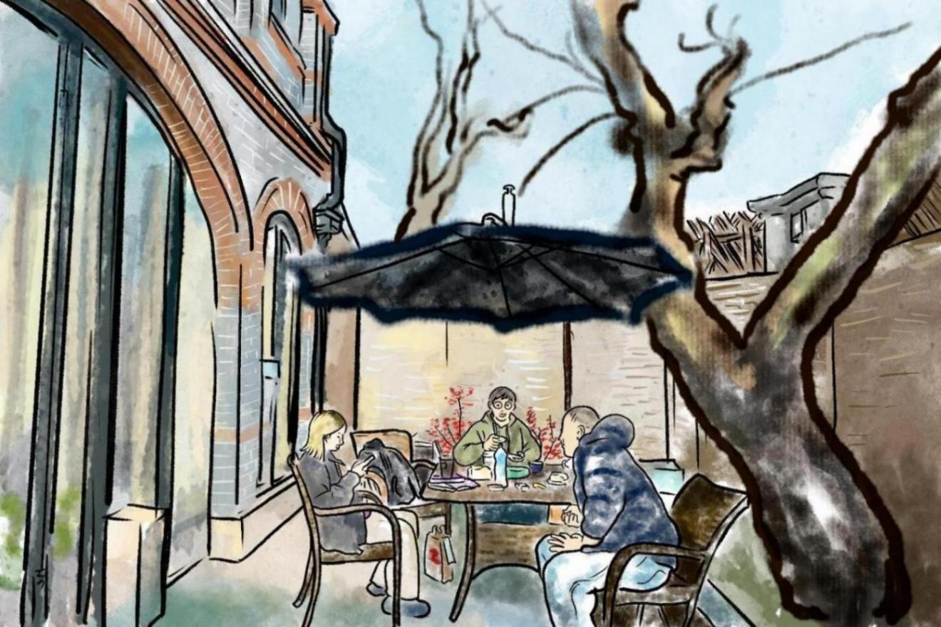 舊貌換新顏的沿街“紅房子”,滿眼都是風(fēng)情