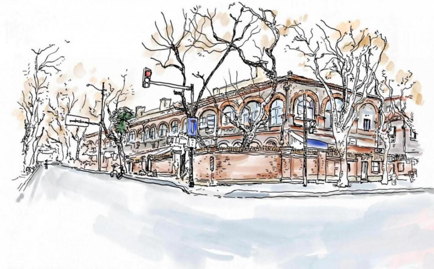 舊貌換新顏的沿街“紅房子”,滿眼都是風(fēng)情