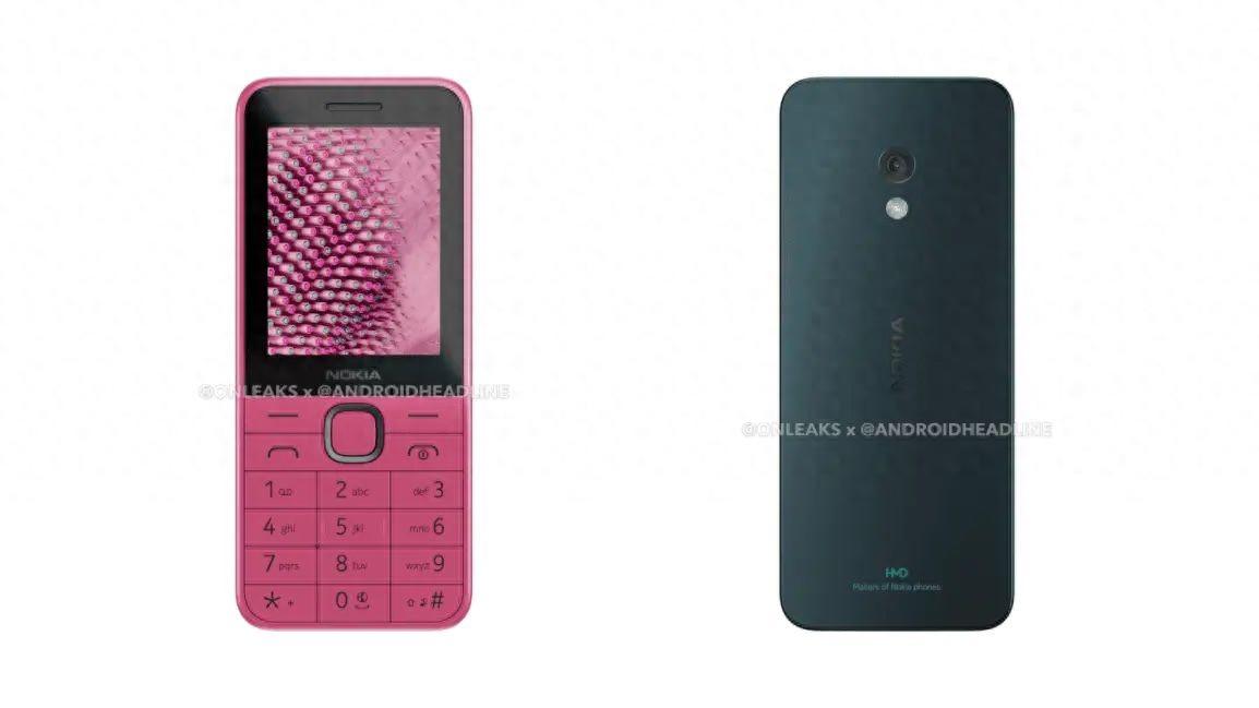 2024款諾基亞225 4G功能手機(jī)渲染圖曝光:2.4英寸屏幕
