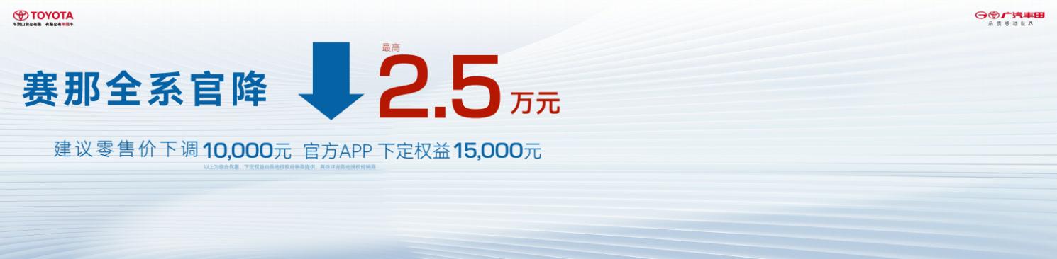 全新價格體系公布 廣汽豐田2024款賽那售28.48萬元起