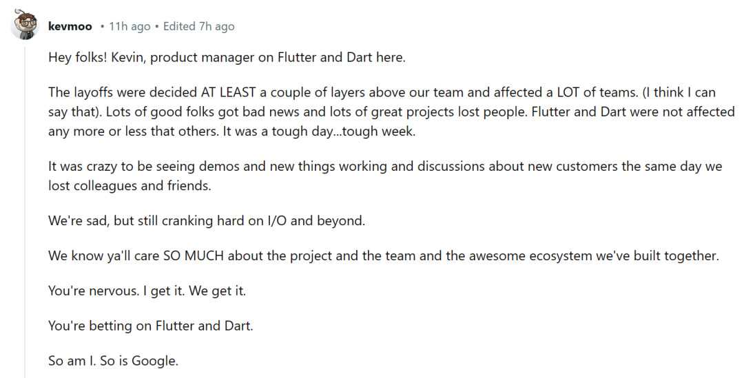 突發!谷歌 Python 團隊全體被裁,Flutter 團隊