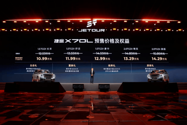 燃油車的\"越級\"答卷,捷途X70L預售限時權益價10.99萬起