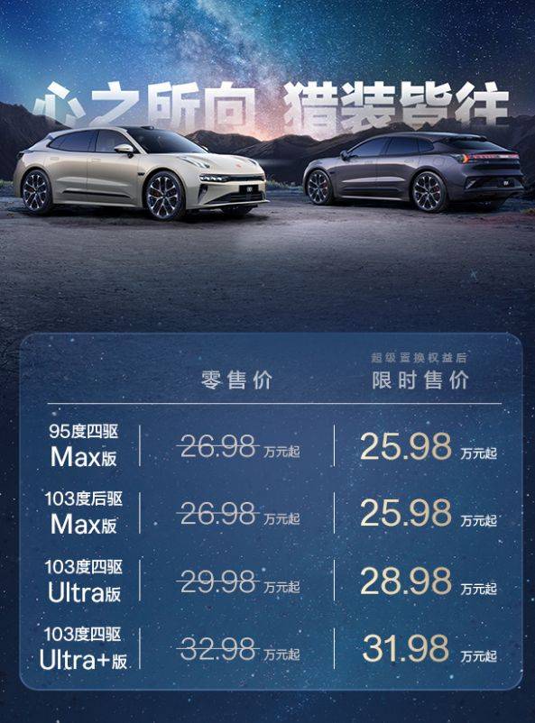 26萬的獵裝轎跑 煥新極氪001哪款最具性價比