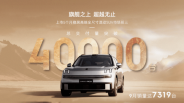 領(lǐng)克900交付突破40,000臺 夯實“高端家用SUV價值標(biāo)桿”地位