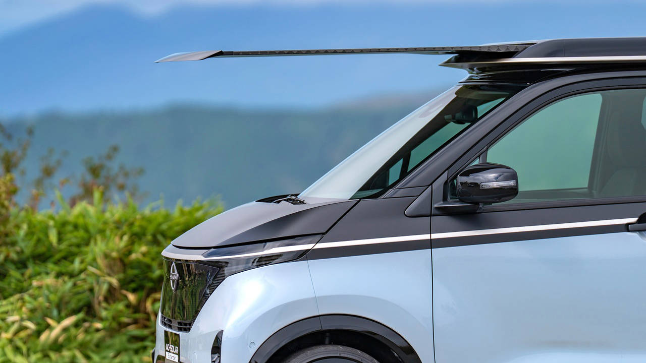 電動車變移動發(fā)電站?日產(chǎn)推出創(chuàng)新太陽能電池板!