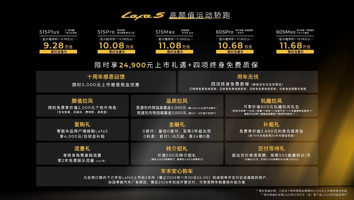 零跑Lafa5正式上市 以“五大硬核實力”開啟品牌個性化新篇章
