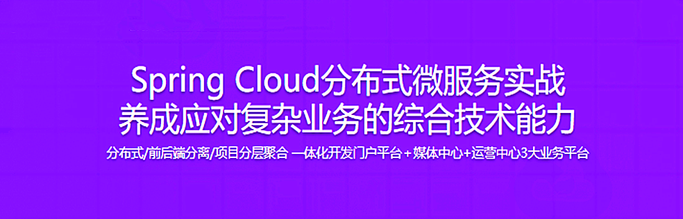 Spring Cloud分布式微服务实战养成应对复杂业务的综合技术能力