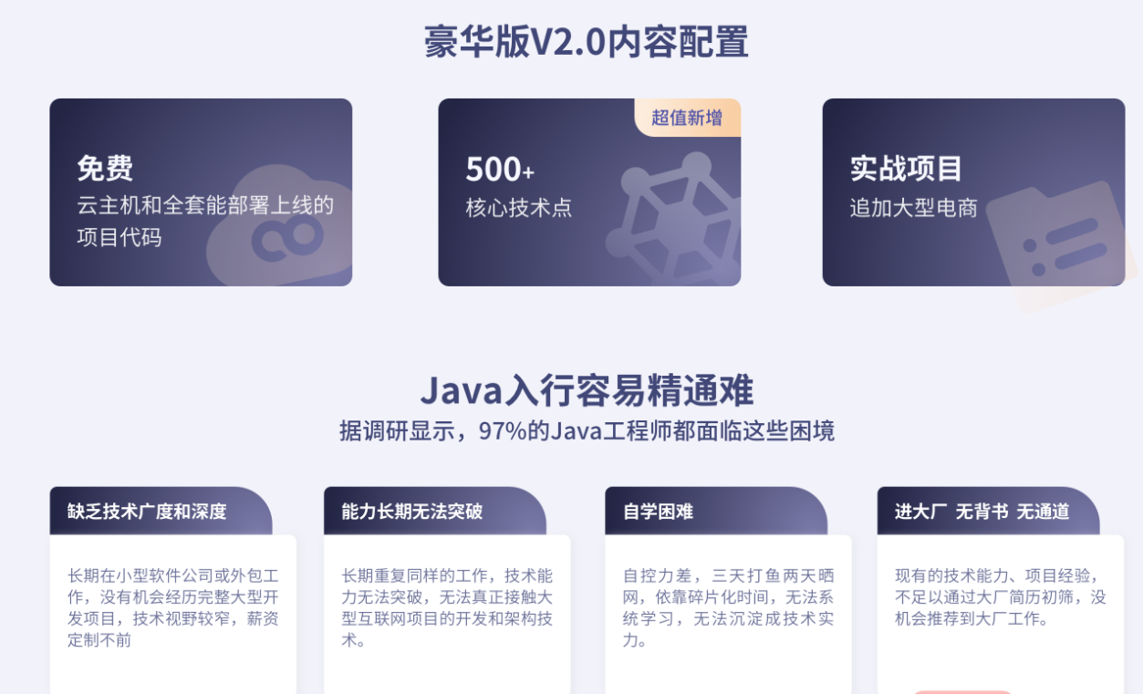 Java工程师高薪训练营