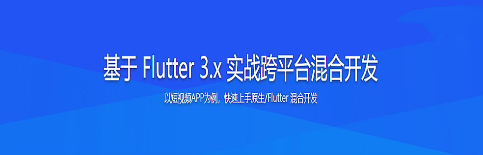 基于 Flutter 3.x 实战跨平台混合开发网盘分享
