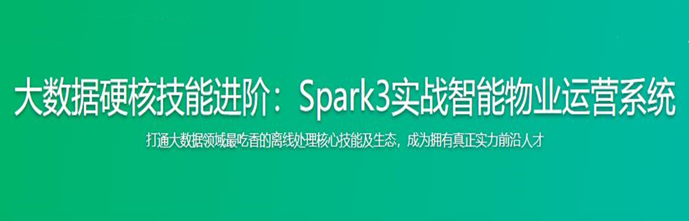 大数据硬核技能进阶：Spark3实战智能物业运营系统(同步更新中)